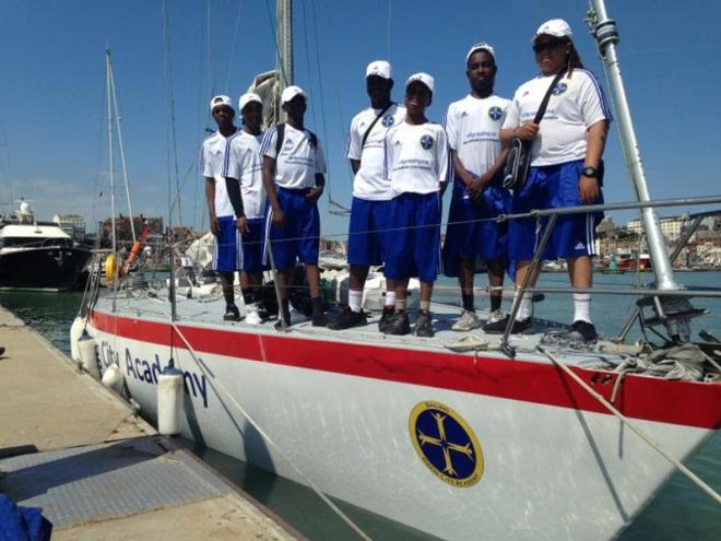 Students from the GCA are now crewing on board Scaramouche © Grieg City Academy